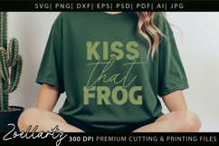Funny Quote SVG Kiss Frog Funny Sarcastic T-shirt Mug Design Product Image 4