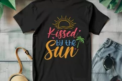 Kissed by the sun SVG ,Summer Party SVG, Beach Life SVG Product Image 2