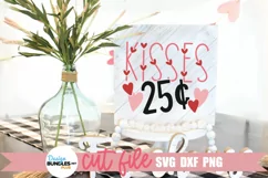 Cute Valentine SVG shown on a wood sign