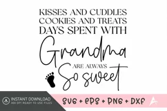 Kisses and cuddles cookies and treats days spent SVG Product Image 1
