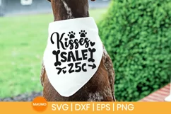 Kisses sale 25c | Dog valentine svg quote Product Image 3