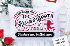 Kissing booth svg, Happy Valentine's Day svg Product Image 1