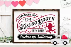 Kissing booth svg, Happy Valentine's Day svg Product Image 2