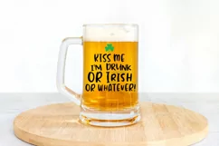 St. Patricks Day Irish Quote SVG - Kiss Me I'm Drunk Product Image 2