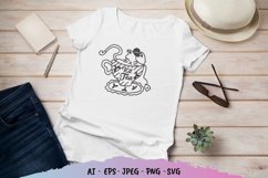 Kit Tea, Hand Lettered SVG File Product Image 1