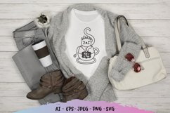Kit Tea, Hand Lettered SVG File Product Image 1