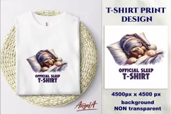 Sleeping dog / funny t shirt print design / dog t shirt Product Image 2