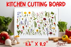 Kitchen cutting board, wall decor / wildflowers cutting boar Product Image 1