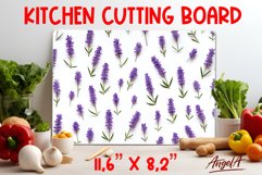 Kitchen cutting board, wall decor / 3d lavender flowers PNG Product Image 1