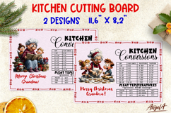 Christmas kitchen chopping board Grandma with family Product Image 1