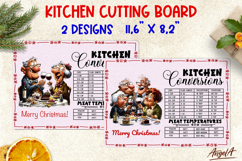 Christmas kitchen chopping board Grandma with family, friend Product Image 1