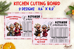 Christmas kitchen chopping board Elderly lady, best friend Product Image 1