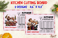 Christmas kitchen cutting board Elderly lady, best friends Product Image 1