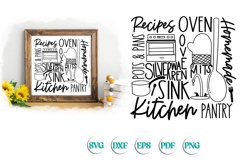 Kitchen Subway Art SVG Product Image 1