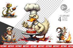 Kitchen Chaos Critter Clipart Product Image 1