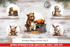 Wind Spinner Kitchen Chaos Critter Product Image 1