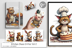 Digital Paper Kitchen Chaos Critter Product Image 1