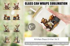 Glass Can Kitchen Chaos Critter Product Image 1