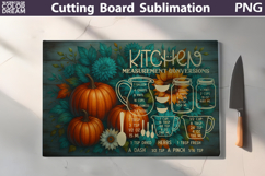 Kitchen Conversion Cutting Board | Thanksgiving Sublimation Product Image 4