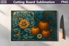 Kitchen Conversion Cutting Board | Thanksgiving Sublimation Product Image 5