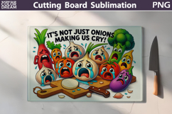Funny Vegetables Cutting Board | Kitchen Crime Scene Product Image 4