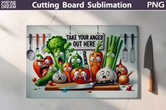 Funny Vegetables Cutting Board | Kitchen Crime Scene Product Image 5
