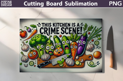 Funny Kitchen Cutting Board | Crime Scene Cutting Board Product Image 14