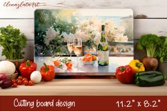 Romantic Wedding Cutting Board Sublimation. Cutting Board Product Image 1