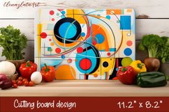 Vibrant cutting board design, Splashes background Product Image 1
