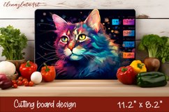 Funny Cats cutting board sublimation, Funny cats sublimation Product Image 1