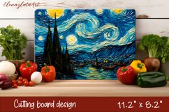 Paint Van Goghs CUTTING BOARD DESIGN Product Image 1