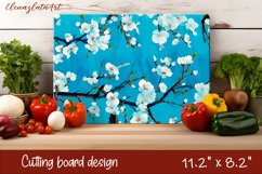 Spring landscape stained glass - cutting board design Product Image 1