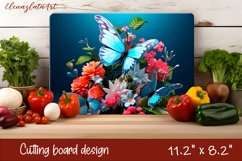 Summer butterfly stained glass - cutting board design Product Image 1