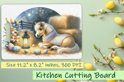 Easter funny hors Cutting Board. Cute hors Animals Product Image 1