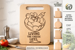Kitchen Cutting Board Engraving Laser Cut.Kitchen Decor SVG Product Image 1