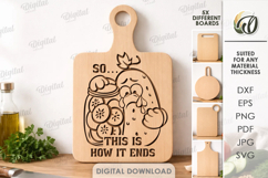 Kitchen Cutting Board Engravings Bundle Lasercut.Kitchen SVG Product Image 9