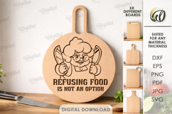 Kitchen Cutting Board Engraving Laser Cut.Kitchen Decor SVG Product Image 1