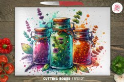 Rooster Kitchen Cutting Board Png, Cutting Board Sublimation, Kitchen Png, Rectangular Design Png