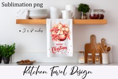 Vintage Christmas PNG| Kitchen Dish Towel Sublimation Product Image 1