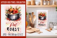 Kitchen Dish Towel Sublimation Designs PNG l JPEG Product Image 6
