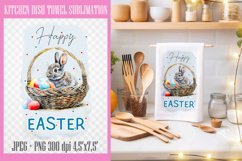 Easter Kitchen Towel Sublimation|PNG Towel Product Image 1