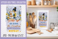Sweet Home Sublimation PNG| Kitchen Dish Towel Sublimation Product Image 1