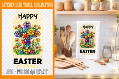 Easter Kitchen Towel Sublimation|PNG Towel Product Image 1