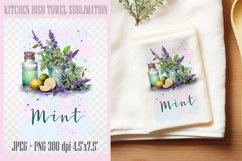 Mint 3| Kitchen Dish Towel Sublimation PNG Product Image 1