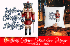 Merry Christmas Pillow PNG| Cushion Design Product Image 1