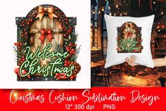 Merry Christmas Pillow PNG| Cushion Design Product Image 1