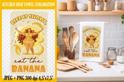 Funny Quotes Kitchen Towel Sublimation Design PNG Product Image 1