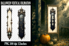 Vertical Porch Sign, Halloween decor PNG Product Image 1