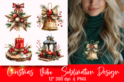 Christmas Pillow Sublimation PNG | T-shirts Design Product Image 1