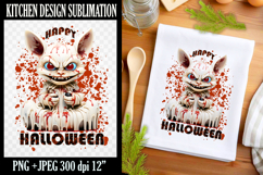 Sweet Halloween Cake | Kitchen Dish Towel Sublimation Product Image 1
